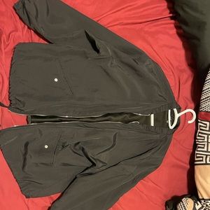 black oversized jacket